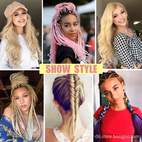 Silike Clip In Hair Extensions 24 Inch  comb clips Hair  17 Colors Available Synthetic Heat Resistant Fiber Hair Extension